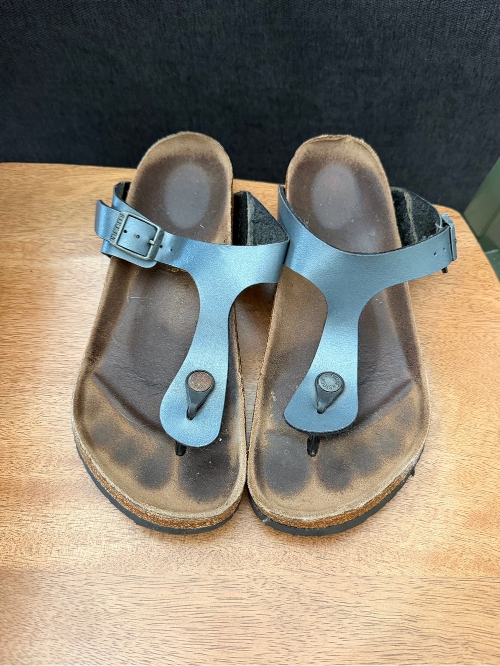 Birkenstock Blue Toe-Post Sandals for Women